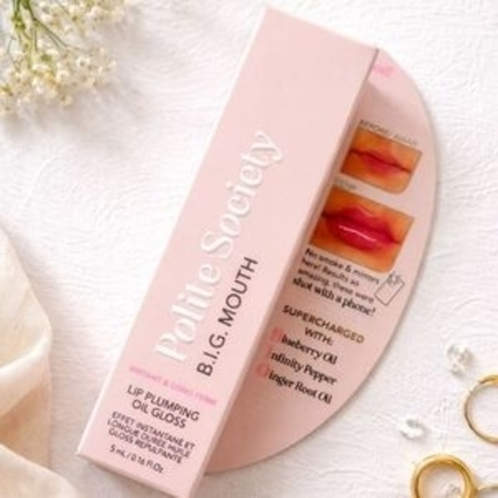 Lip Plumping Oil Gloss - Pink New In Box